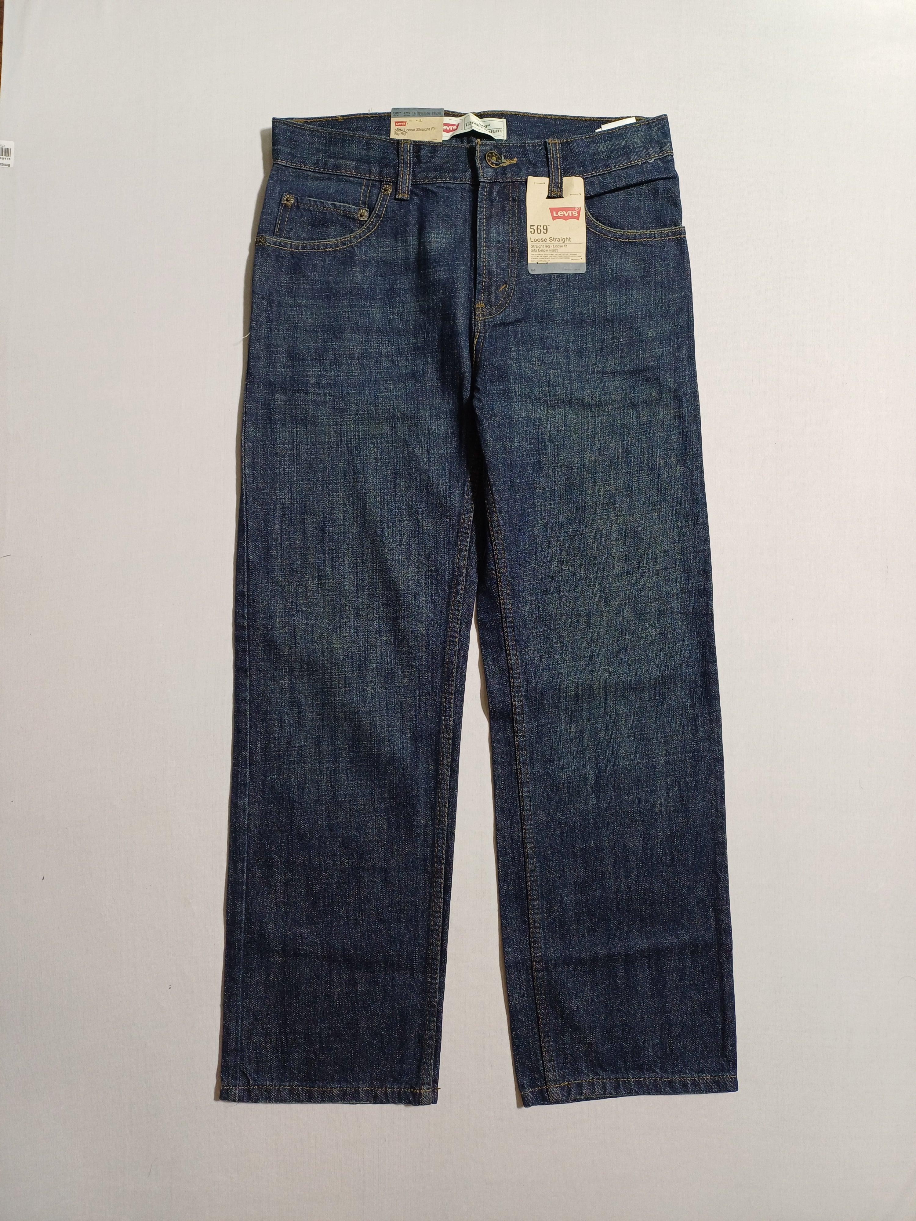 بنطلون جينز LEVI'S 16-REG 28X28 للأولاد باللون الأزرق الداكن