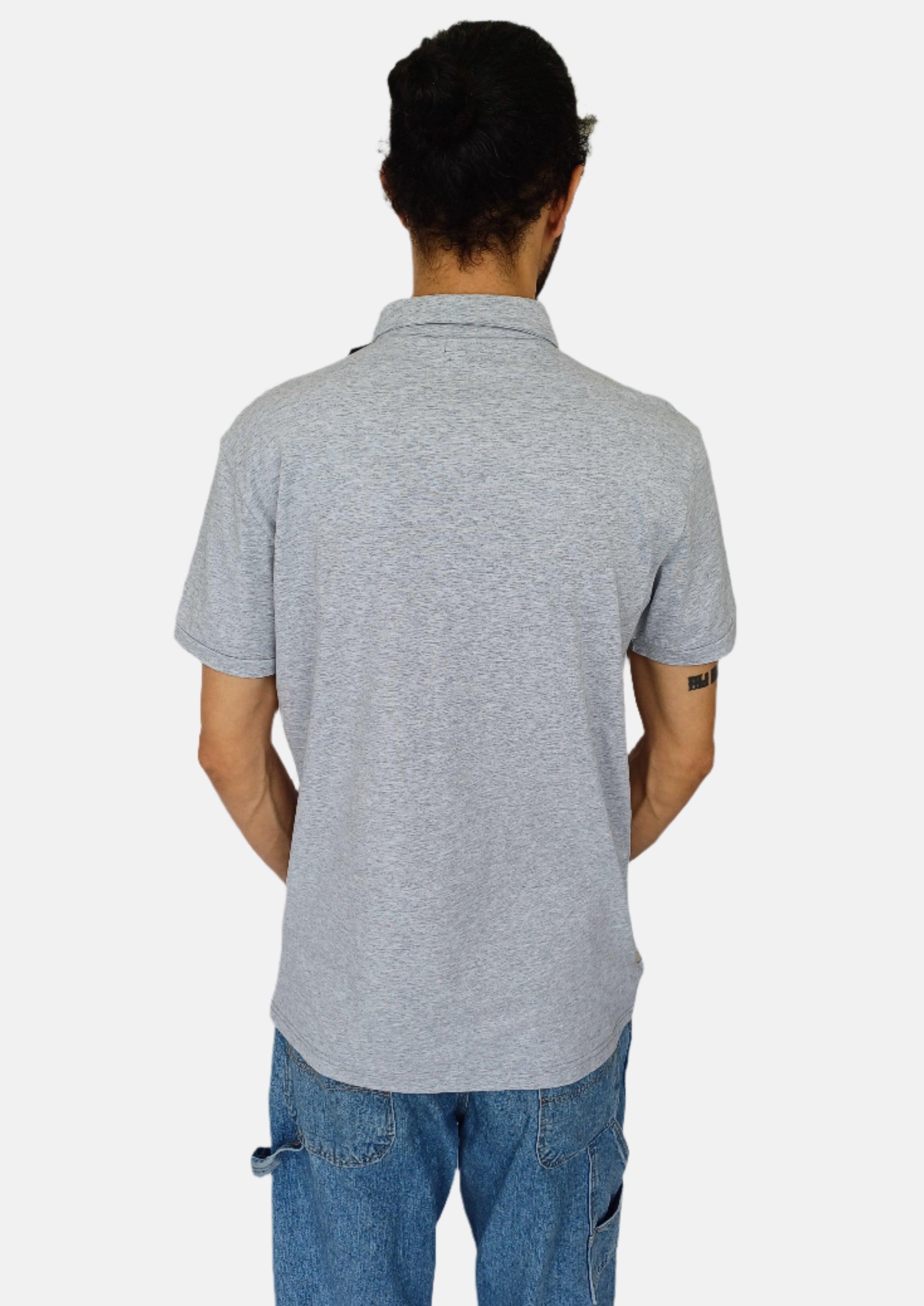 RB7 Grey Men Polo T-shirts