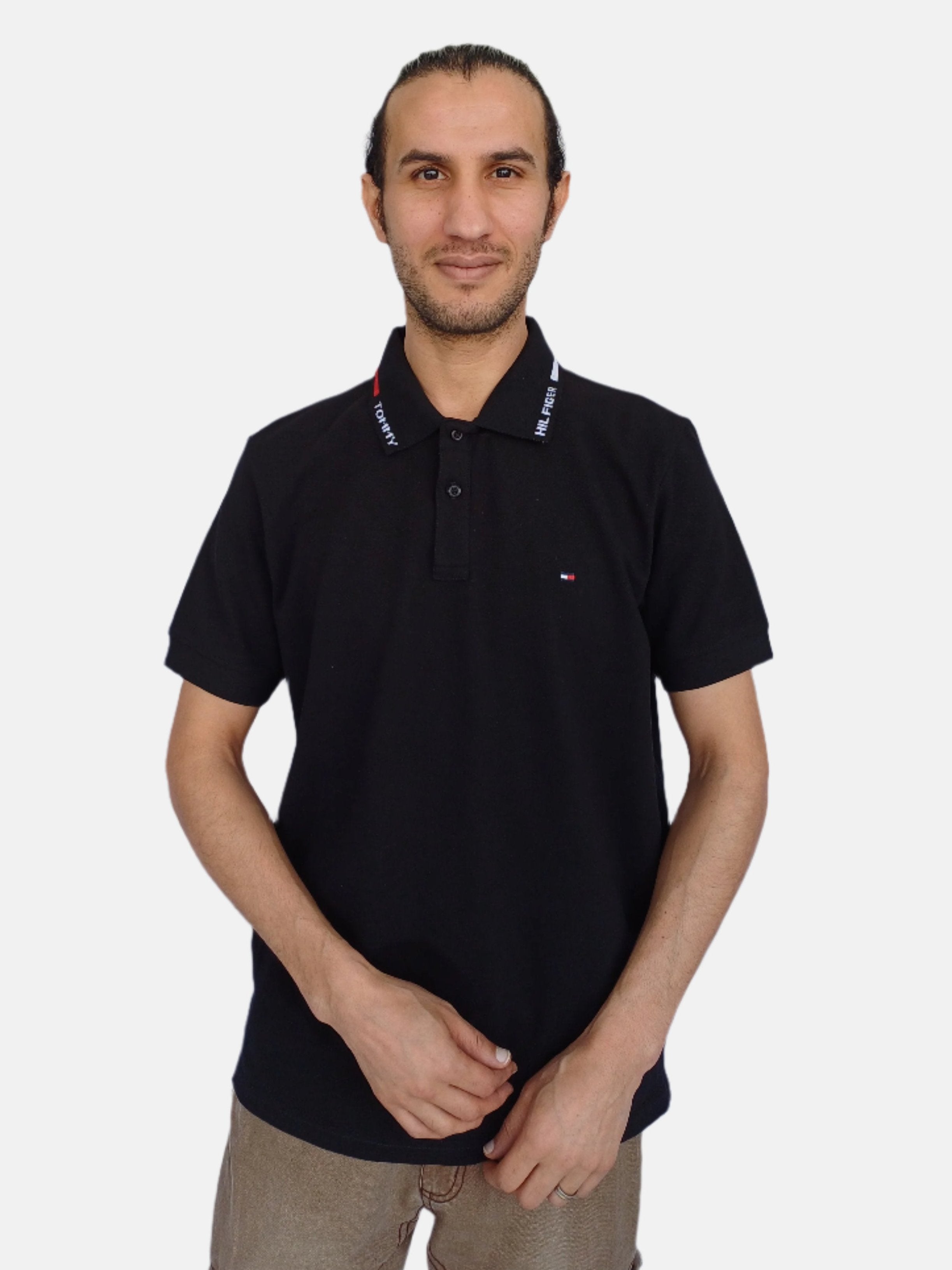 Tommy Hilfiger Men Polo T-shirt Black