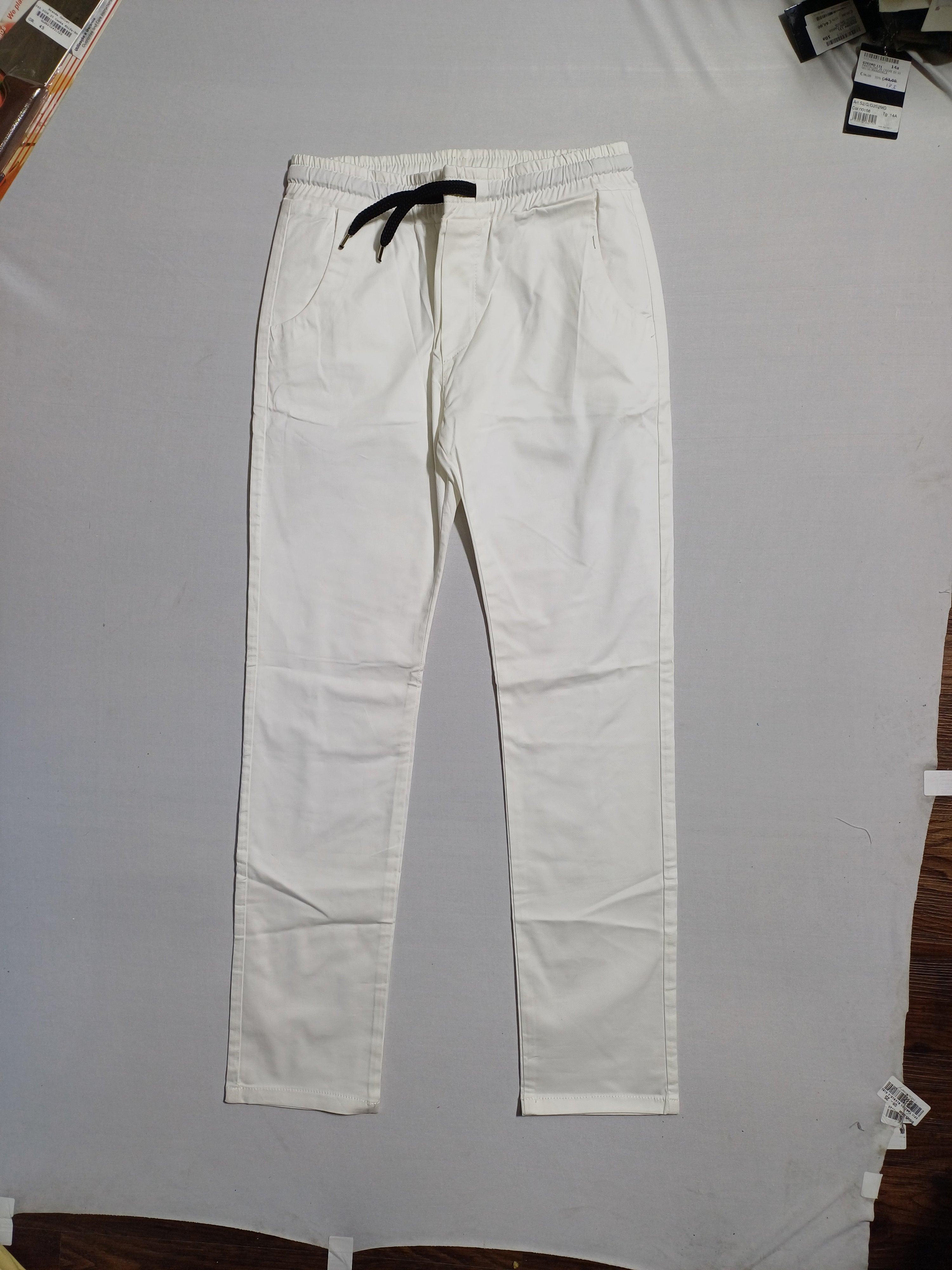 NUMBERS WHITE-42 KIDS TROUSER 171/201