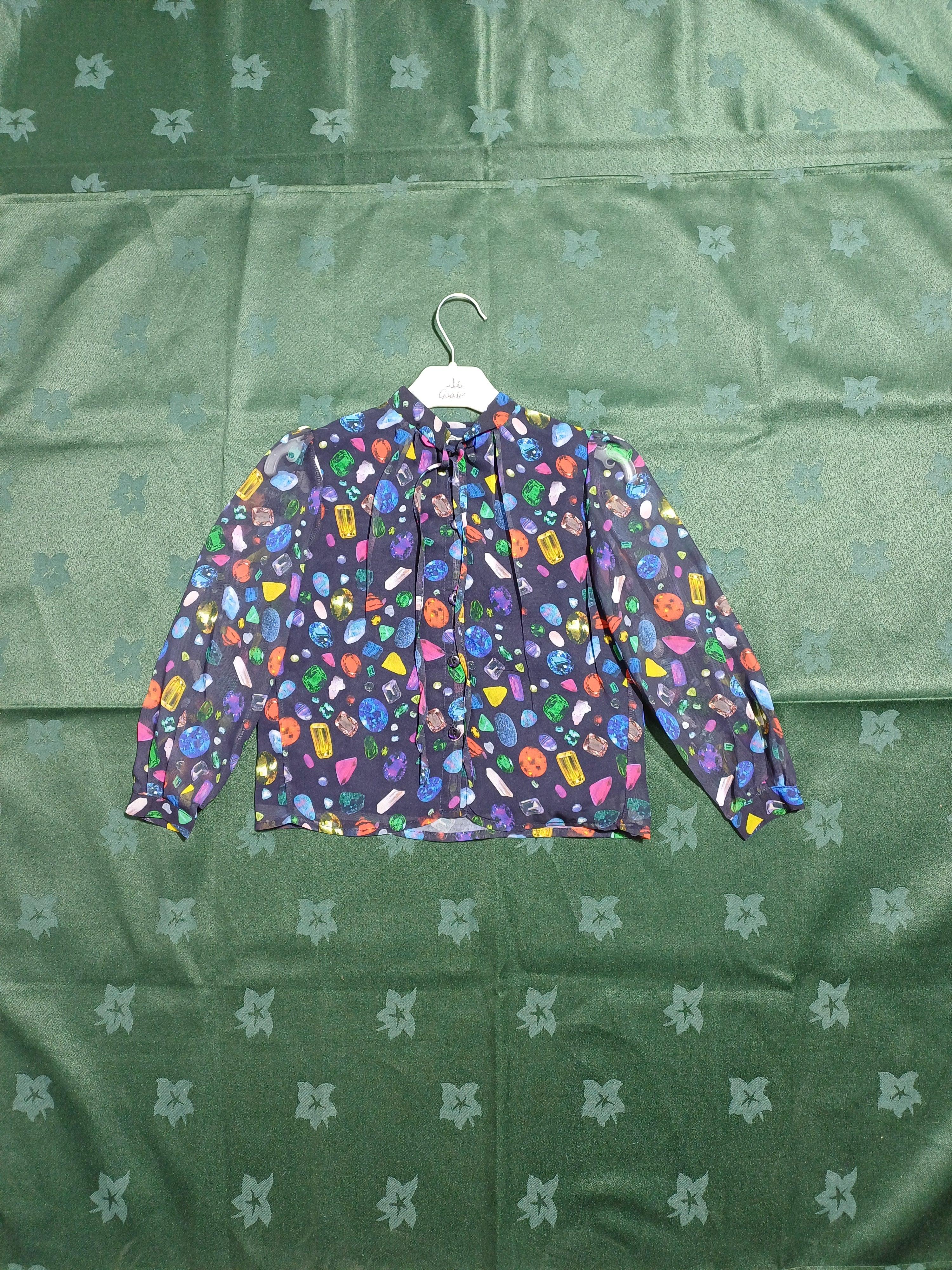 G17Y50818 BLACKMULTI-3-4Y  GIRL SHIRT LS