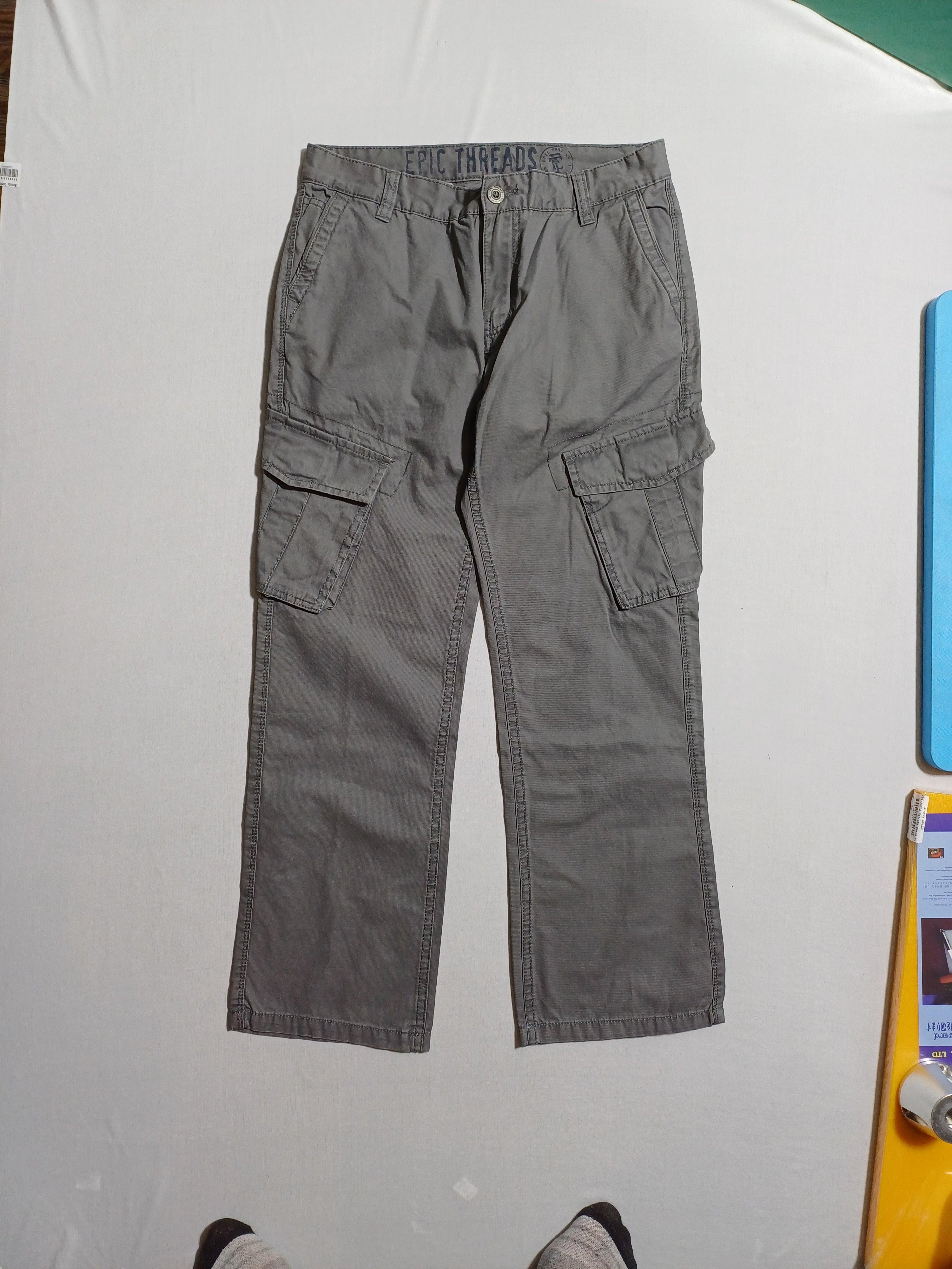 EPIC THREADS GREY-10Y BOYS HUSKY TROUSER 3945HBK475