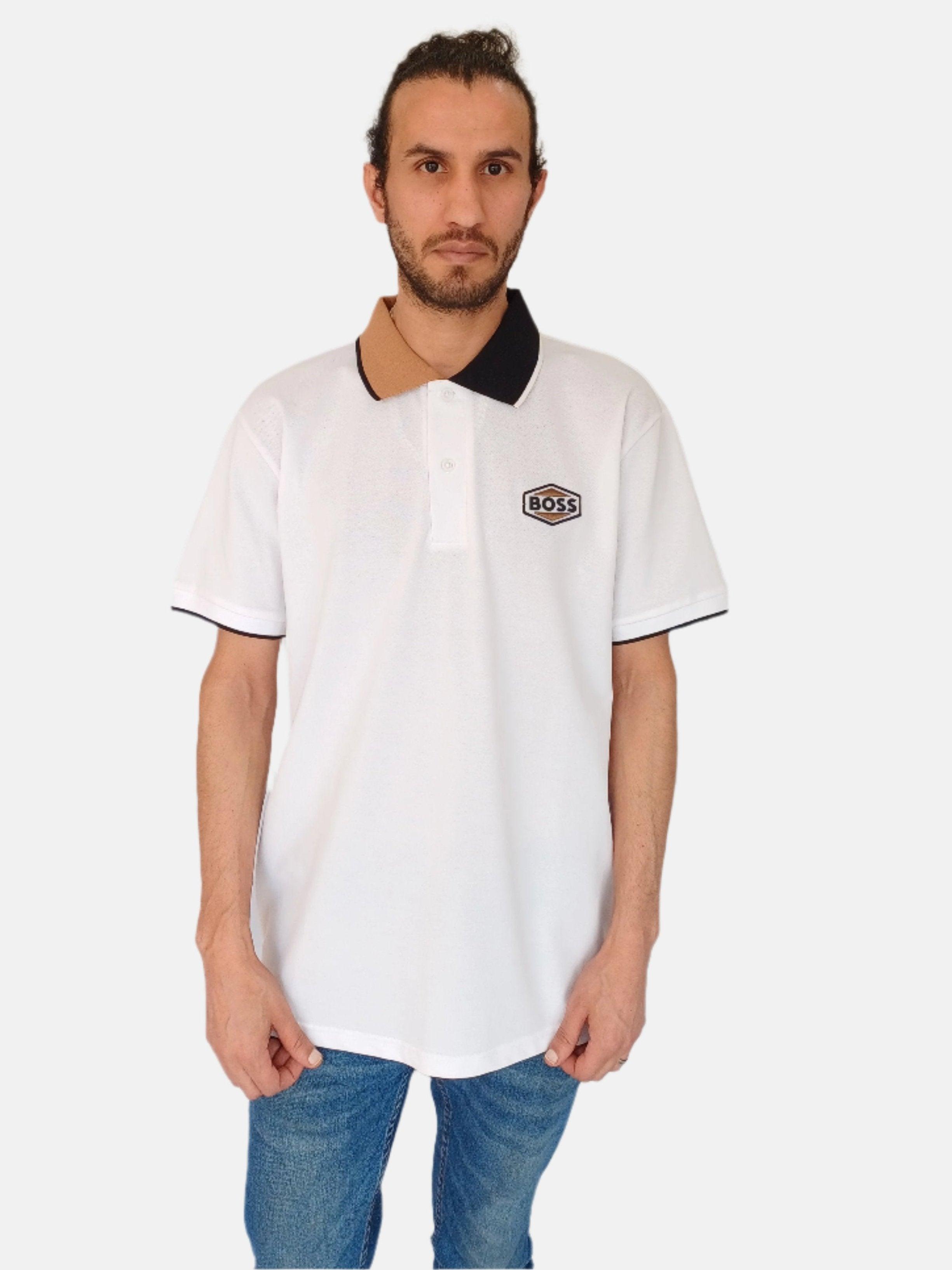تي شيرت بولو بارلاي بوس أبيض مقاس XL 50488275