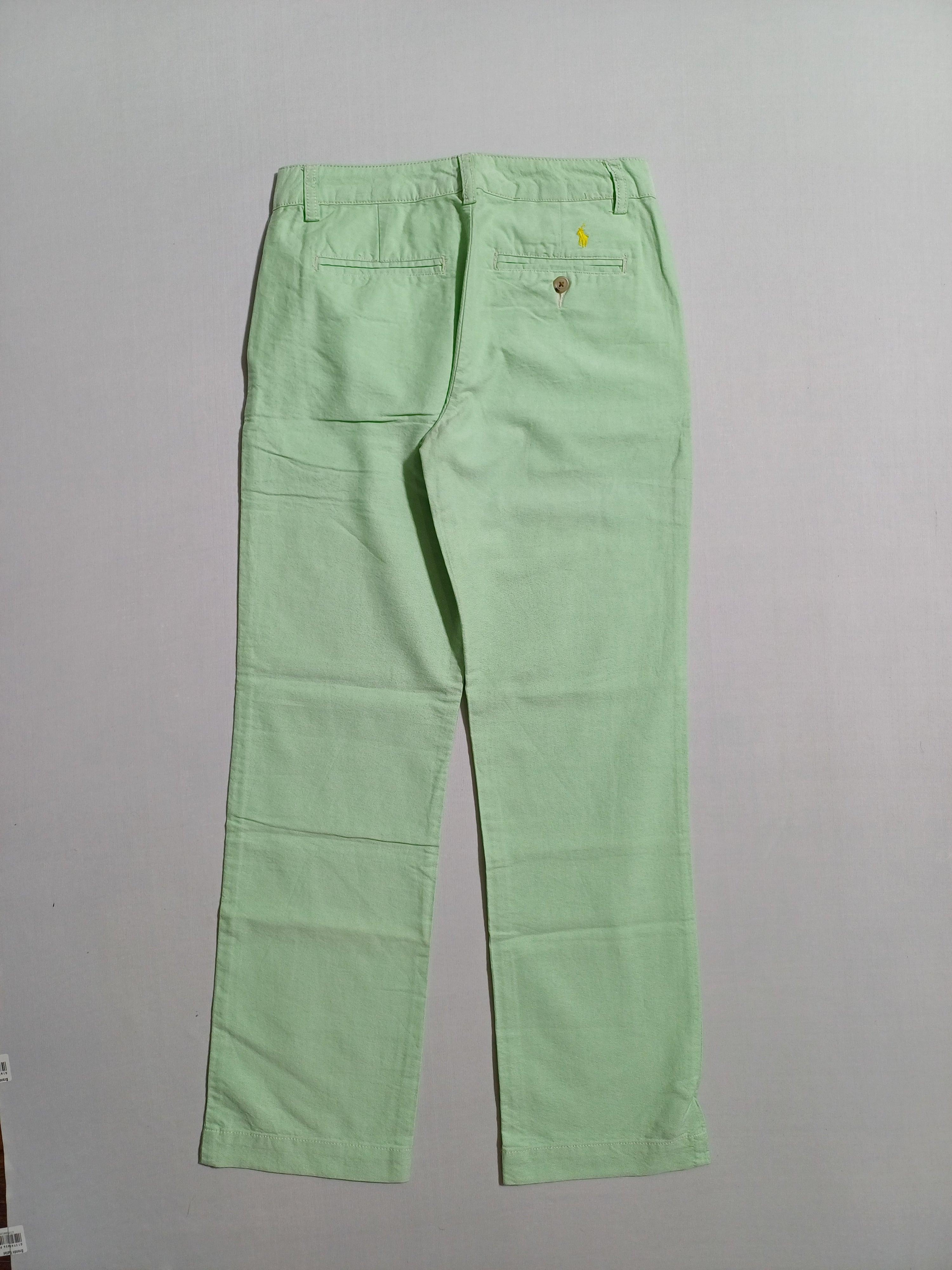 RALPH LAUREN GREEN-12Y BOY TROUSER