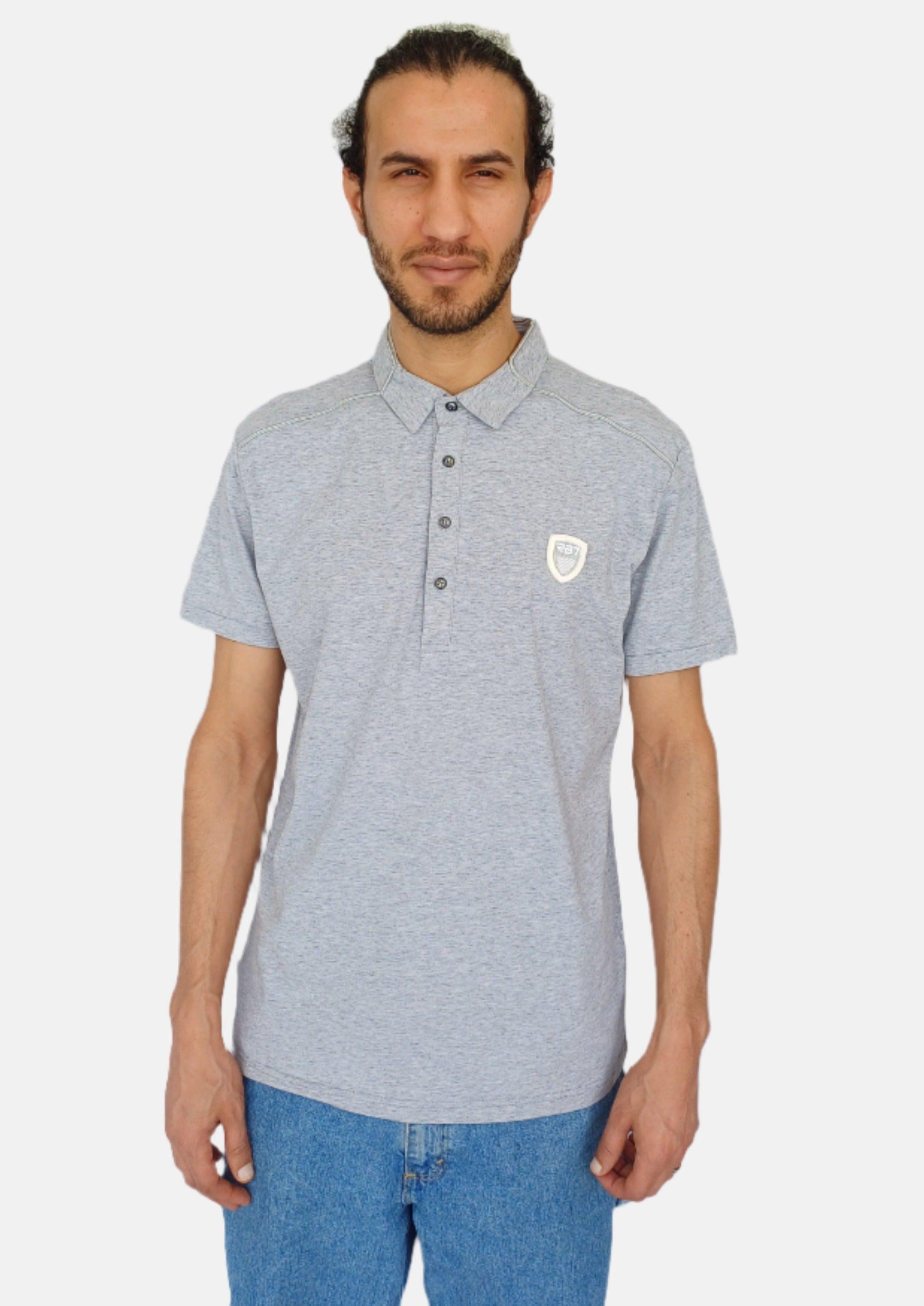 RB7 Grey Men Polo T-shirts