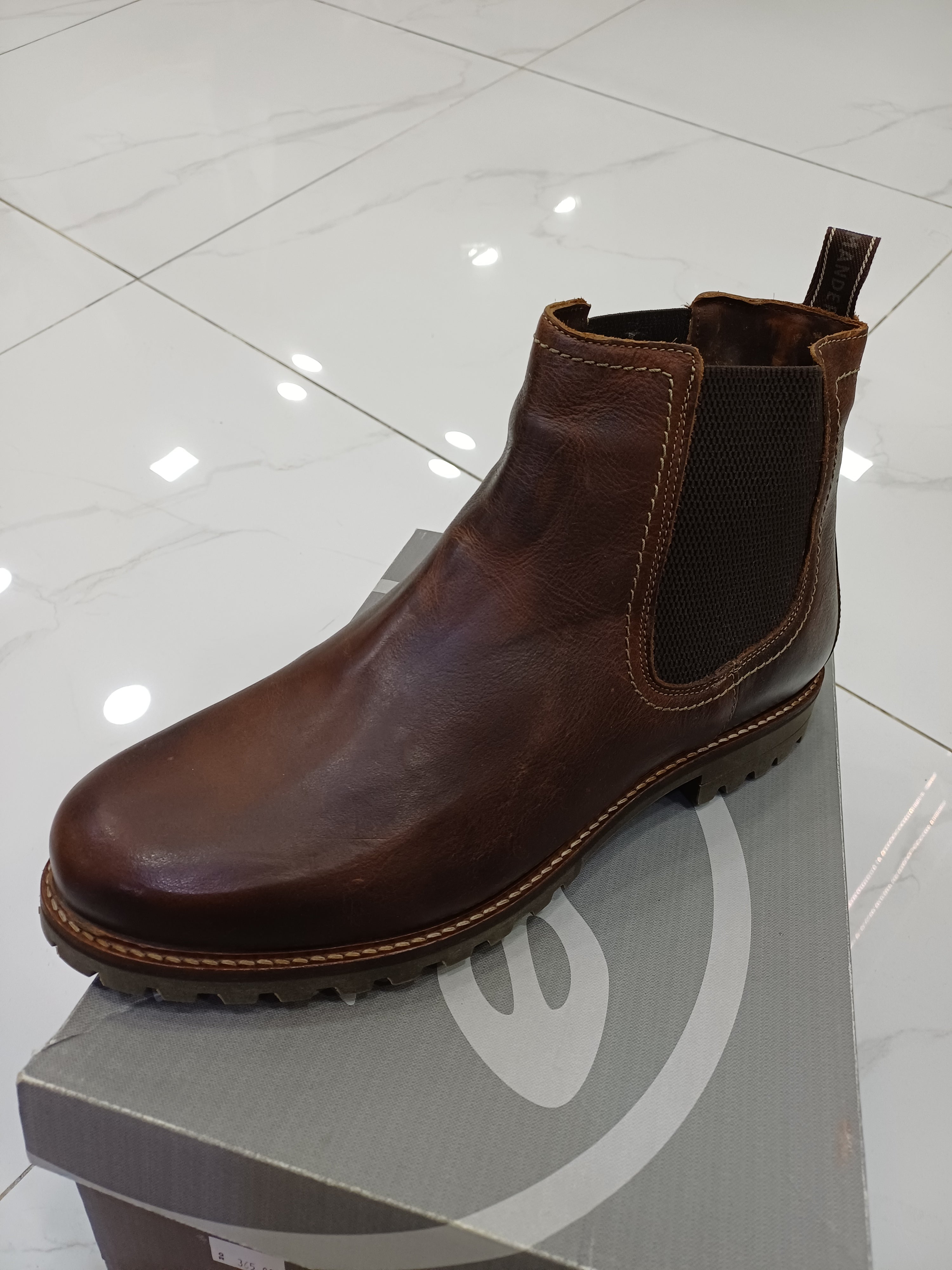 Salamander Men's Harrold Ankle Boots Leather/Textile Combination Plain 31-49207